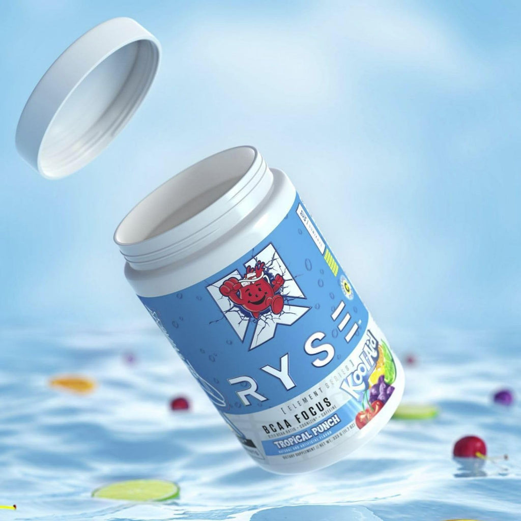 RYSE BCAA Focus Powder - Kool-Aid Tropical Punch (30 Servings) | Electrolytes, Caffeine & Cognizin