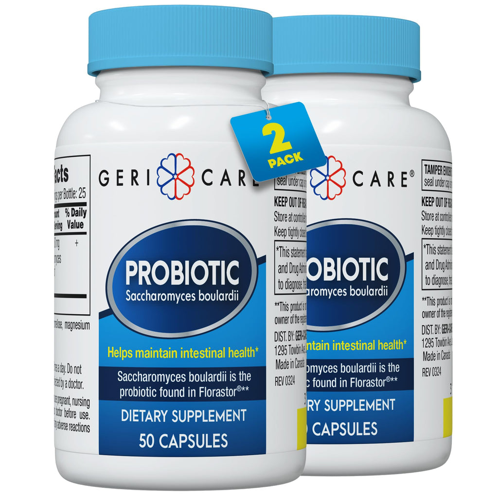 Saccharomyces boulardii Probiotic 500 mg | Digestive Health | 2-Pack