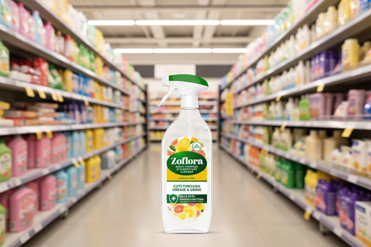 8 x Zoflora Multi Purpose Cleaner Lemon Zing - 800ML