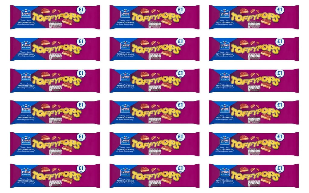 18 x Lyons  Biscuits Toffypops 120G