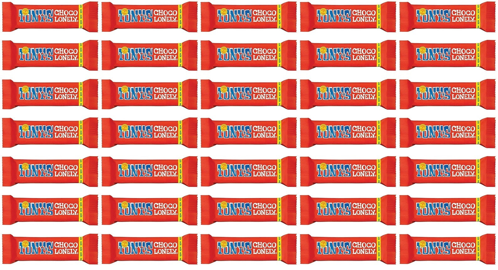 35 x Tonys Chocolonely Milk Chocolate 35G