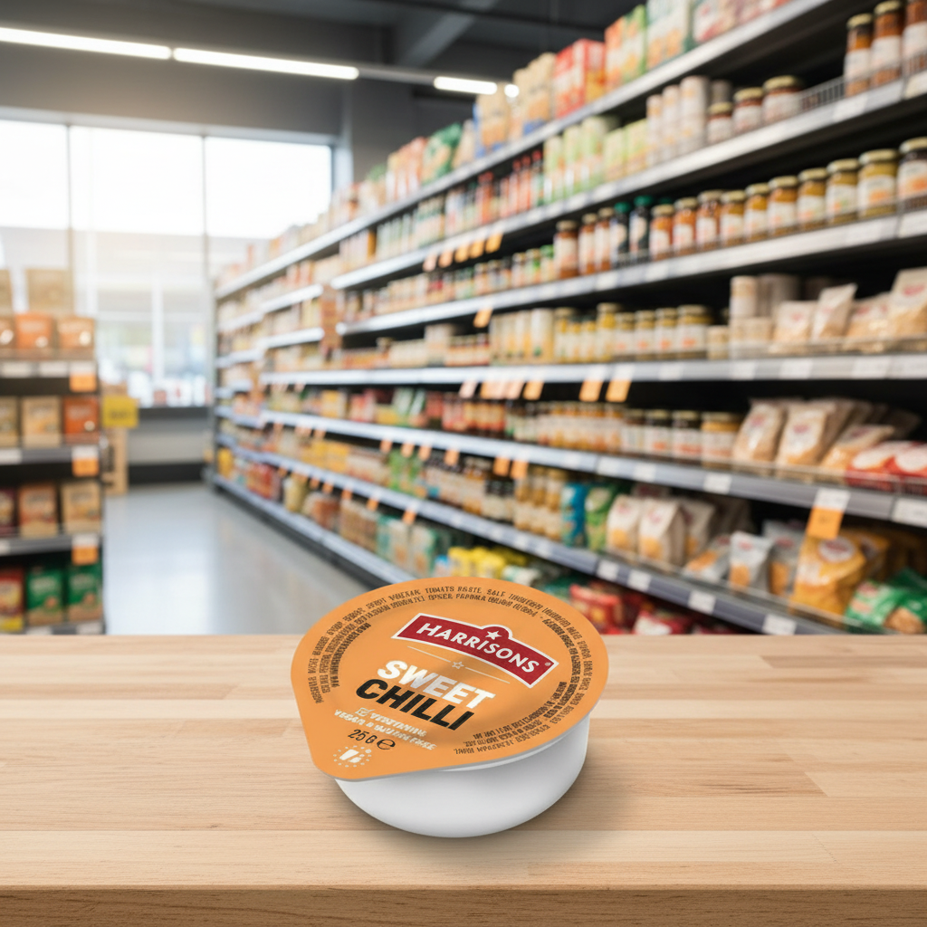 100 x Harrisons Sweet Chilli Dip Pot 25G X 100