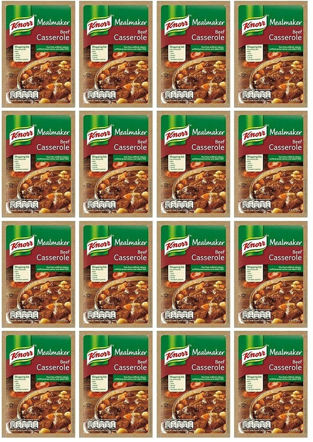 16 x Knorr Mealmaker Beef Casserole 48G