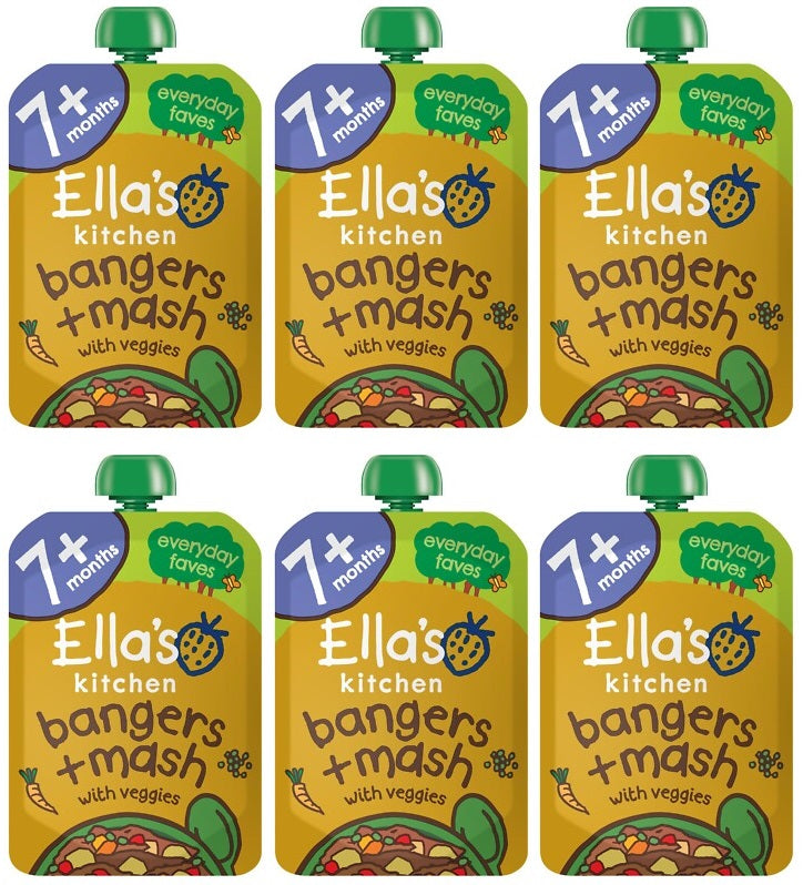 6 x Ella's Kitchen Stage 2 Baby Food - Vegetable Bake - 130G