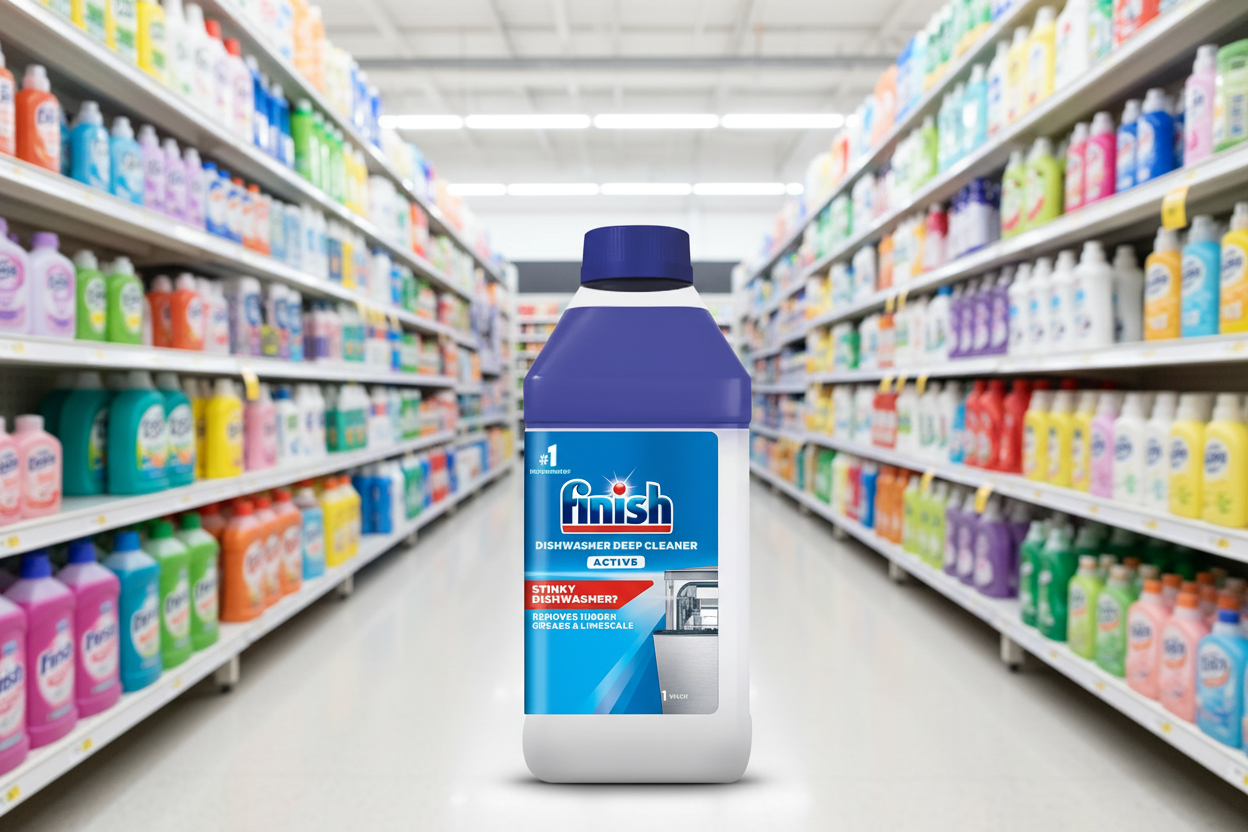 6 x Finish Dishwasher Cleaner Active Regular