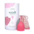 Saalt Menstrual Cup - Premium Soft Reusable Cup Made in USA | 12 Hour Wear