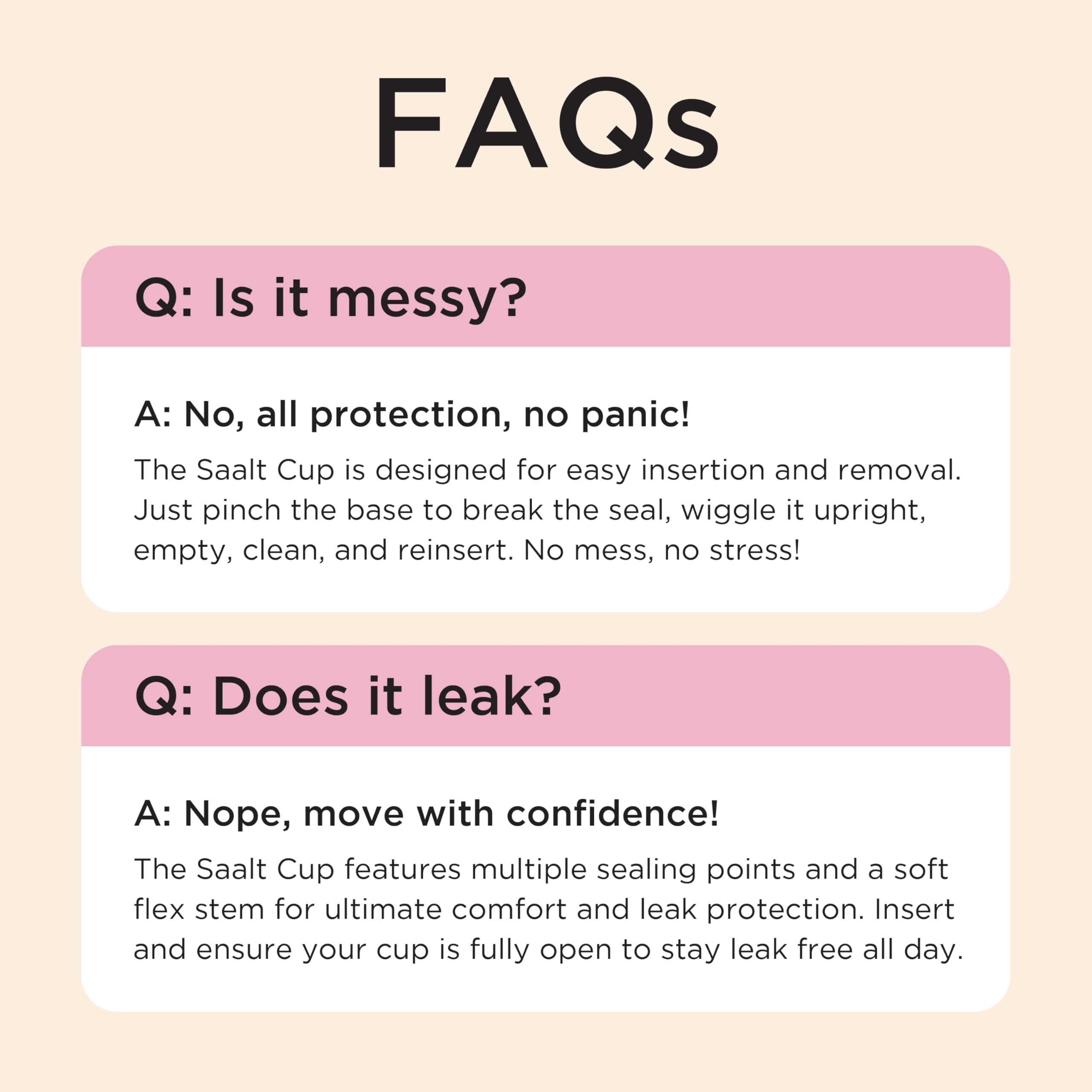 Saalt Menstrual Cup - Premium Soft Reusable Cup Made in USA | 12 Hour Wear