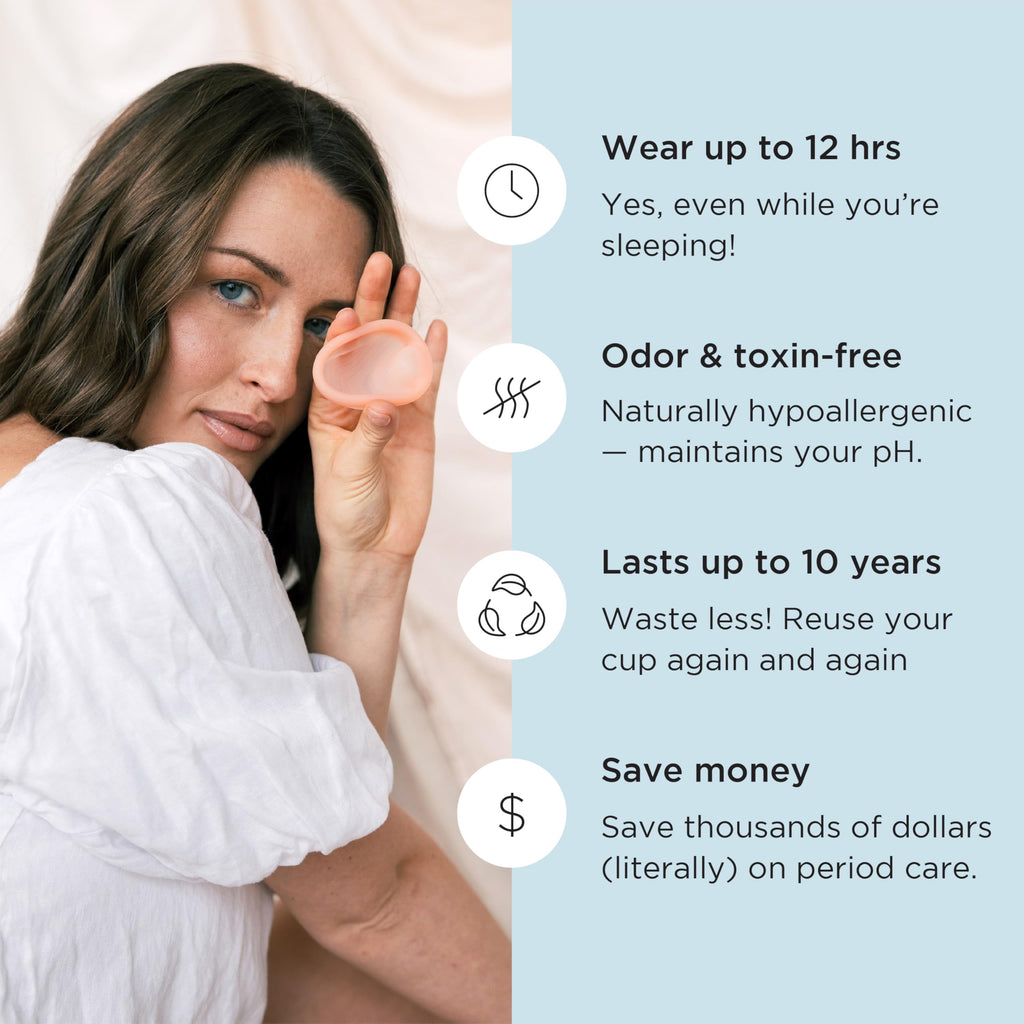 Saalt Menstrual Disc Duo – 12-Hour Reusable Period Disc, BPA & Latex Free