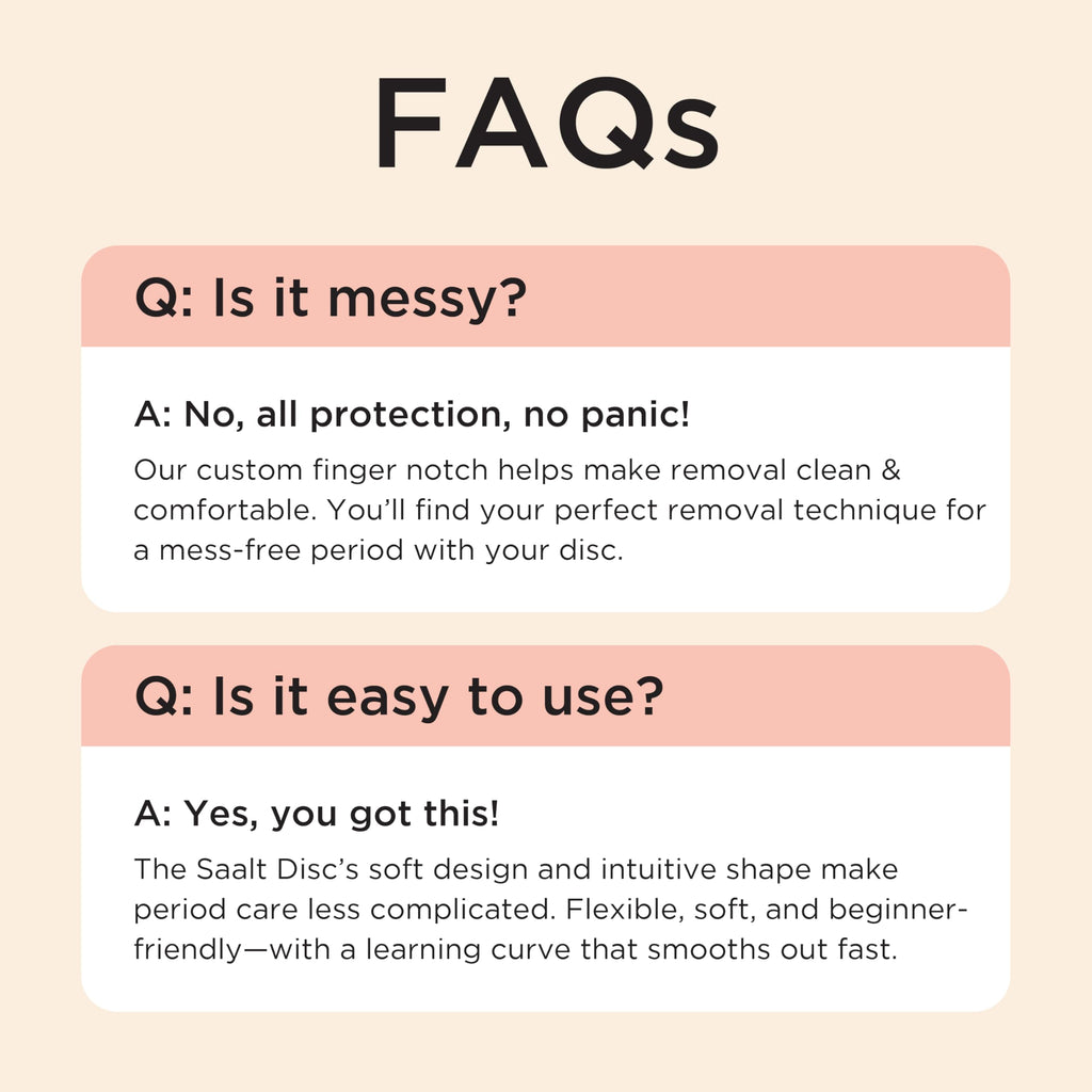 Saalt Menstrual Disc Duo – 12-Hour Reusable Period Disc, BPA & Latex Free