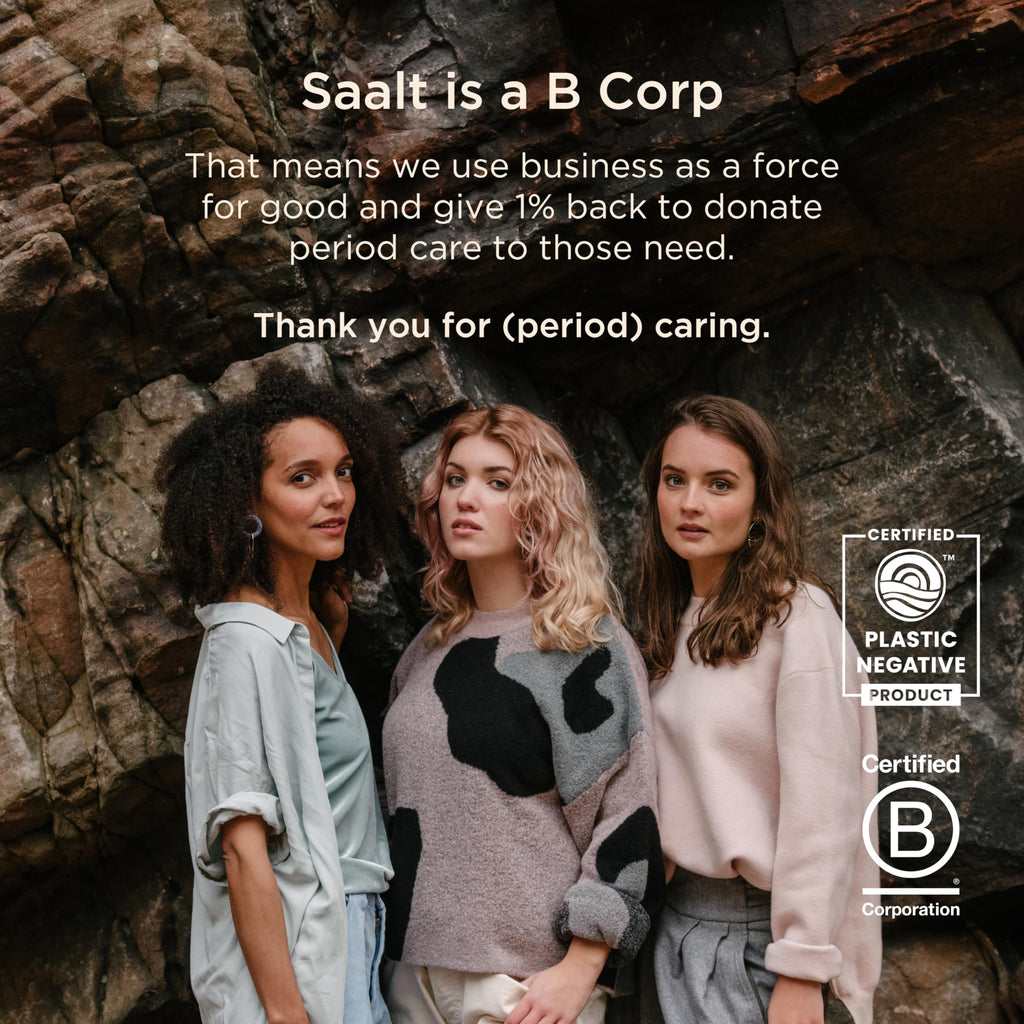 Saalt Menstrual Cup - Premium Soft Reusable Cup Made in USA | 12 Hour Wear