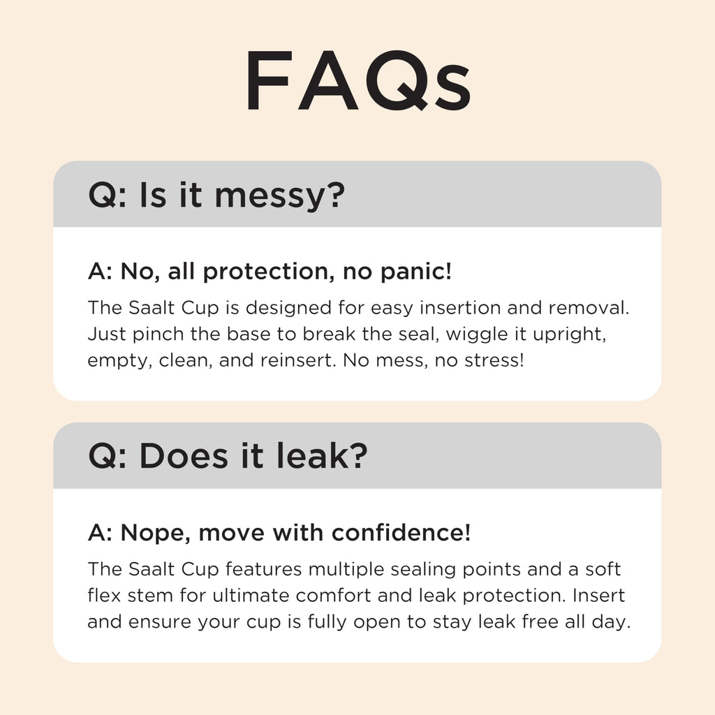 Saalt Soft Menstrual Cup – Reusable, Comfortable, Leak-Free Protection Up to 12 Hours