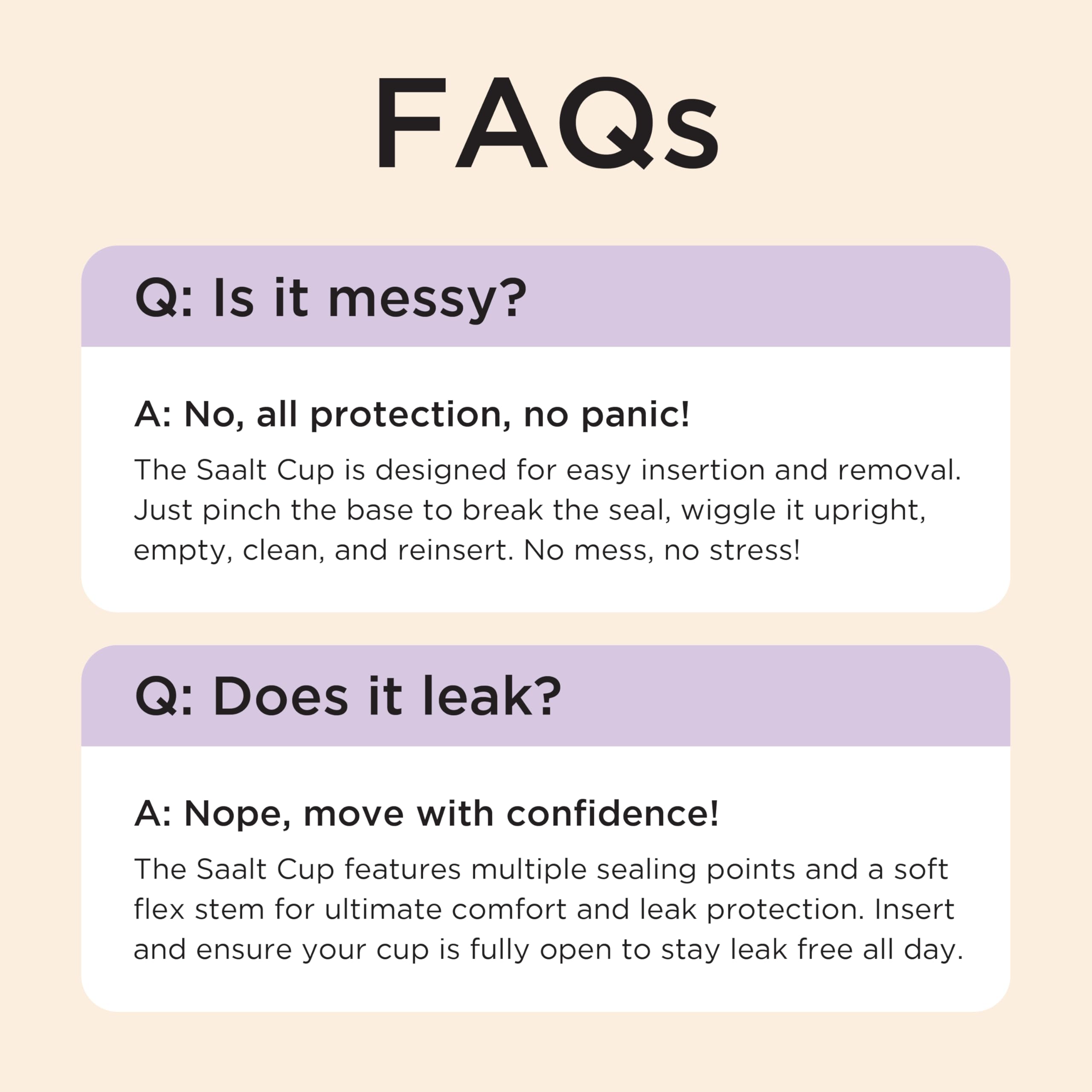 Saalt Soft Menstrual Cup – Reusable, Comfortable Leak-Free Protection (Regular, Mountain Iris)