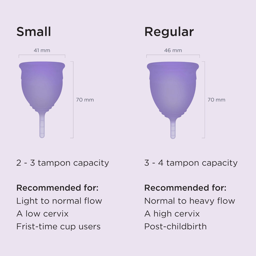 Saalt Soft Menstrual Cup – Reusable, Comfortable Leak-Free Protection (Regular, Mountain Iris)