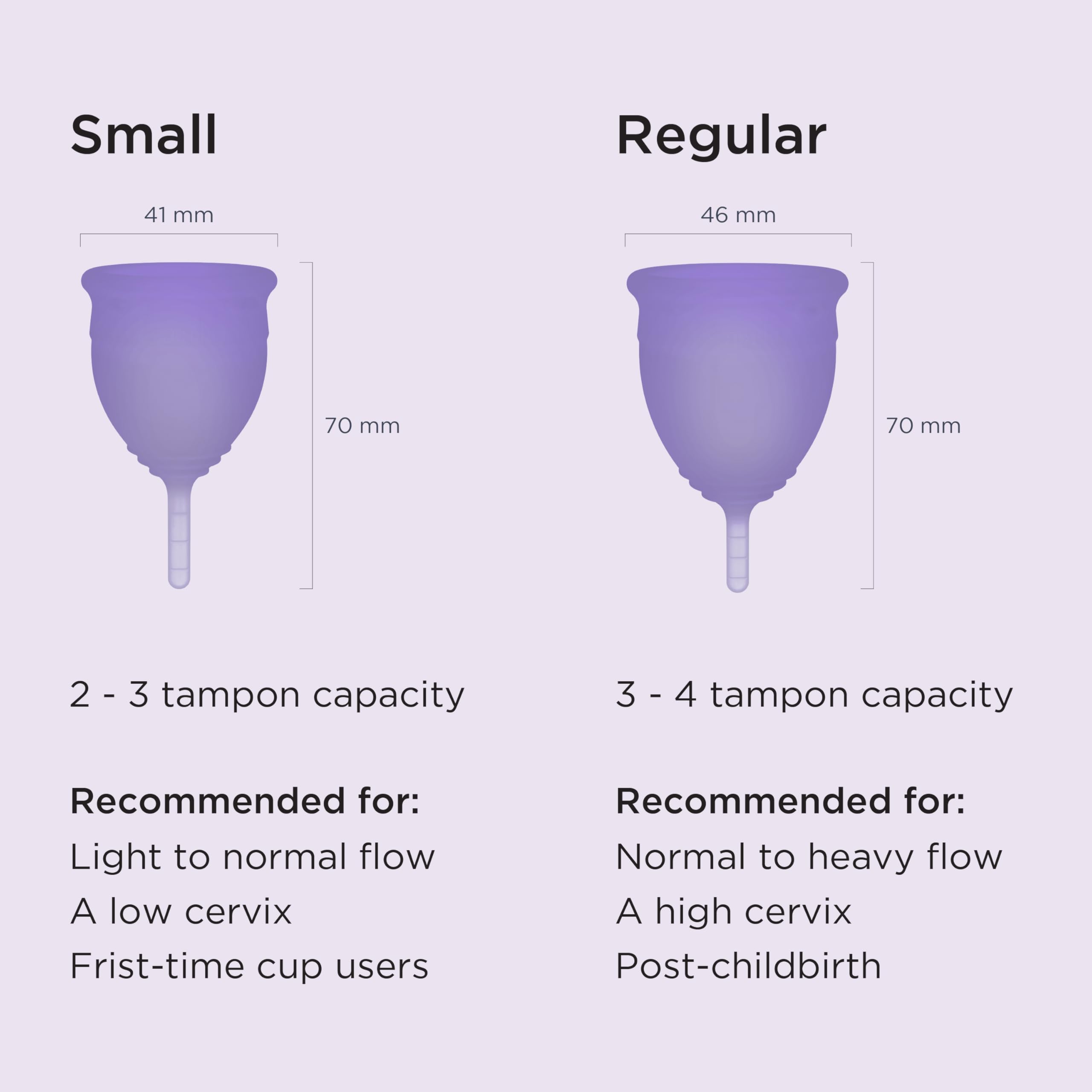 Saalt Soft Menstrual Cup – Reusable, Comfortable Leak-Free Protection (Regular, Mountain Iris)