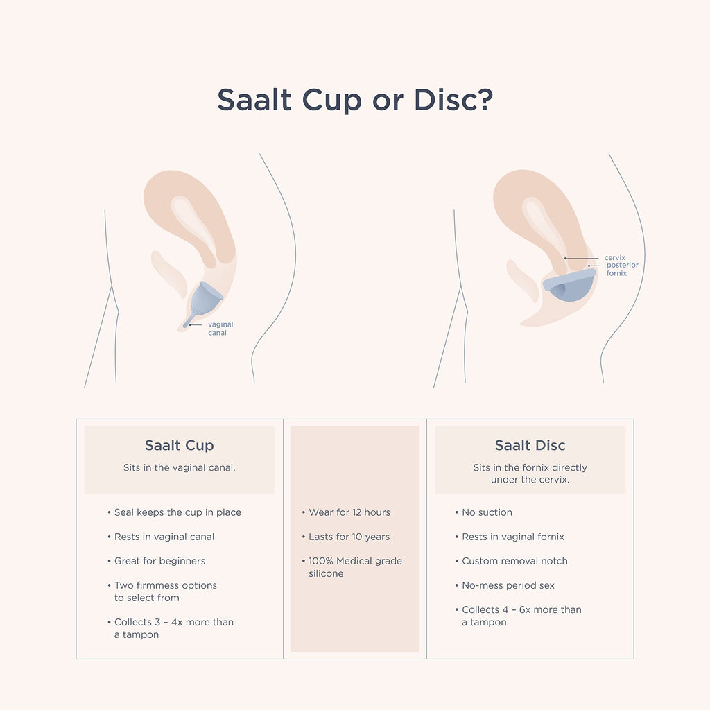 Saalt Soft Menstrual Cup – Desert Blush | Reusable, BPA & Latex Free, 12-Hour Leak-Free Protection