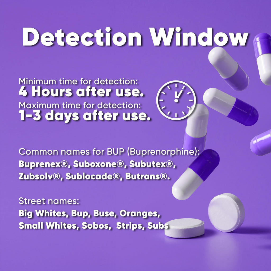 Safe Life Buprenorphine Urine Drug Test – Single Panel (10 ng/mL), 10-Pack, Fast 5-Min Results