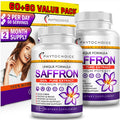 Saffron Extract Capsules 88.5 mg – Mood, Focus & Eye Health | Made in USA (120 Capsules)