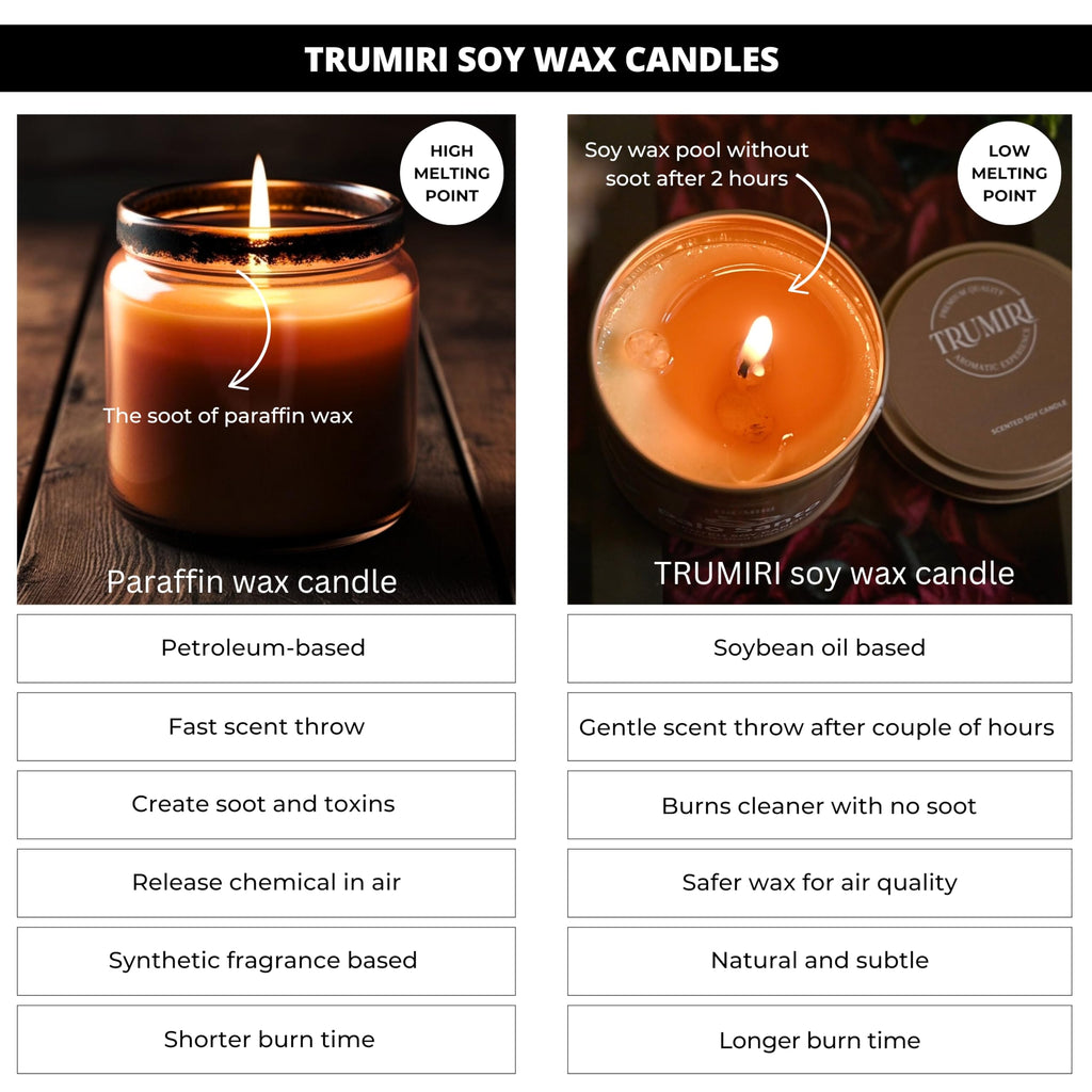 Sage Candle for Cleansing House with Crystals – 5oz Soy Wax, Non-Toxic Aromatherapy Gift