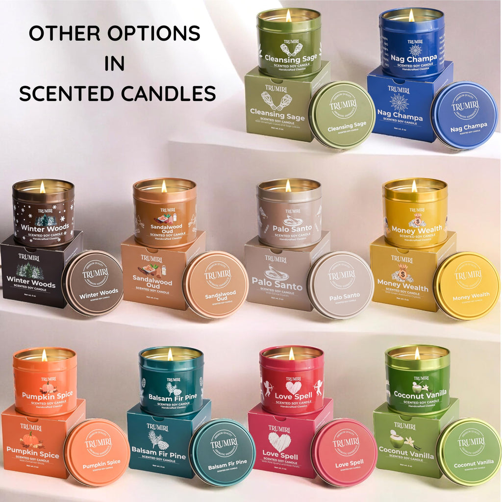 Sage Candle for Cleansing House with Crystals – 5oz Soy Wax, Non-Toxic Aromatherapy Gift