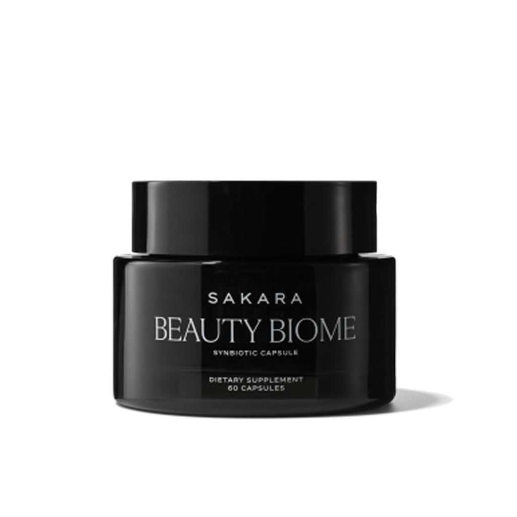 SAKARA Beauty Biome – Daily Synbiotic for Skin & Gut Health (60 Capsules)