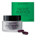 SAKARA Night Service Sleep Support – Magnesium Glycinate, NordicCherry™, 5-HTP | 60 Capsules