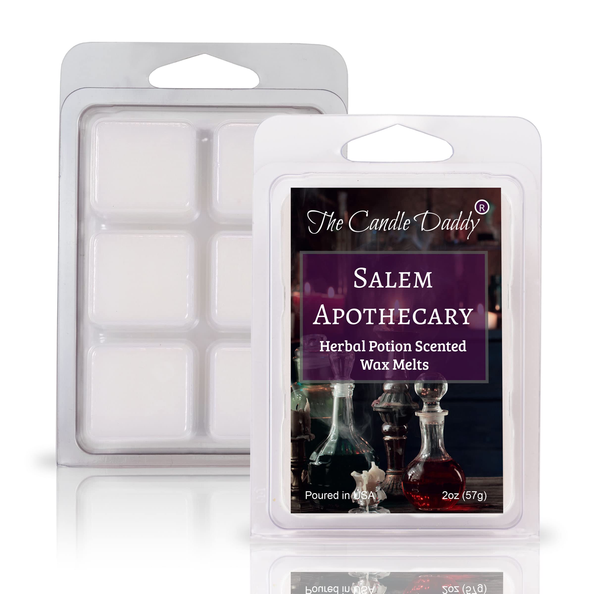 The Candle Daddy Salem Book of Smells Halloween 5 Pack - 5 Witchy Wax Melts (30 Cubes, 10 oz)
