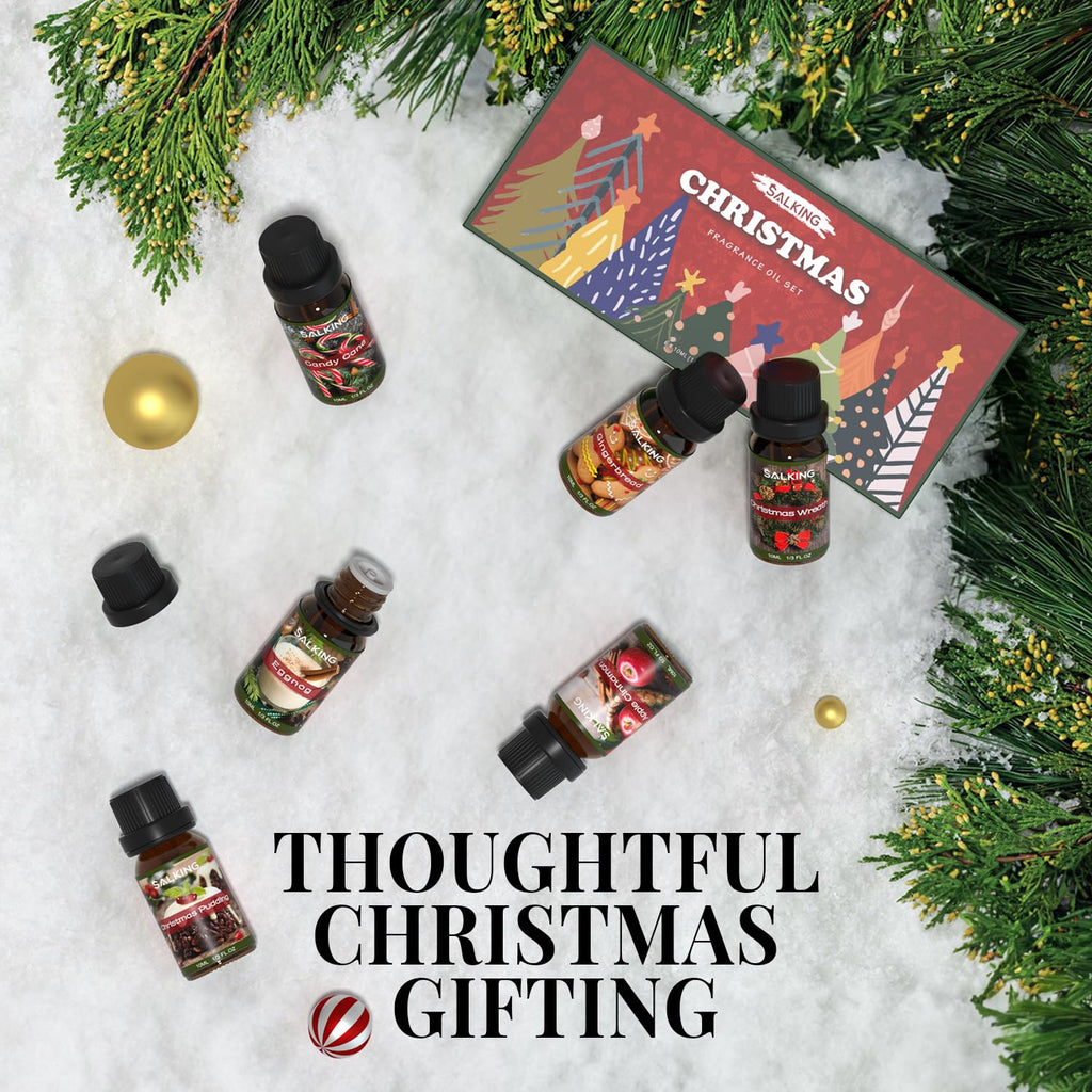 SALKING Christmas Fragrance Oils – Premium Essential Oil Gift Set