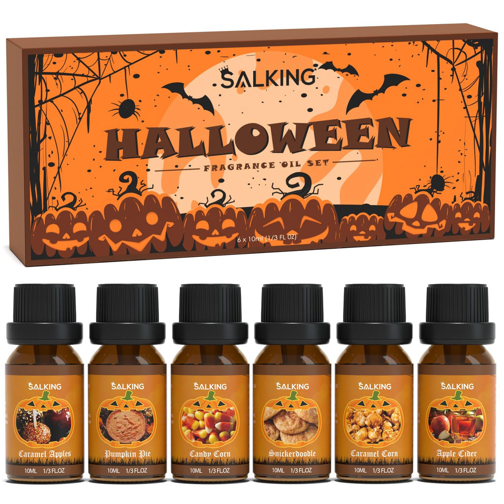 SALKING Halloween Fragrance Oils Gift Set | Premium Diffuser & Soap Making Oils