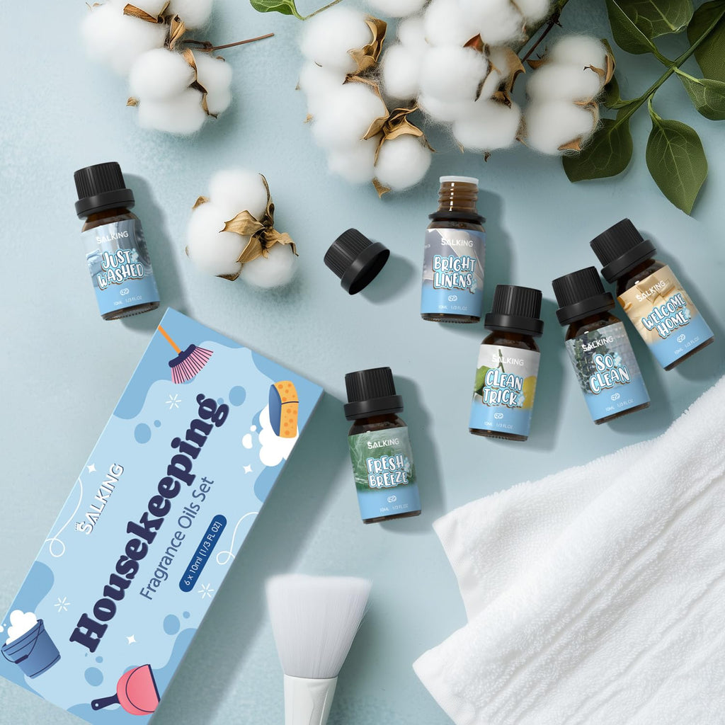 SALKING Housekeeping Fragrance Oils - Premium Diffuser Oils Gift Set