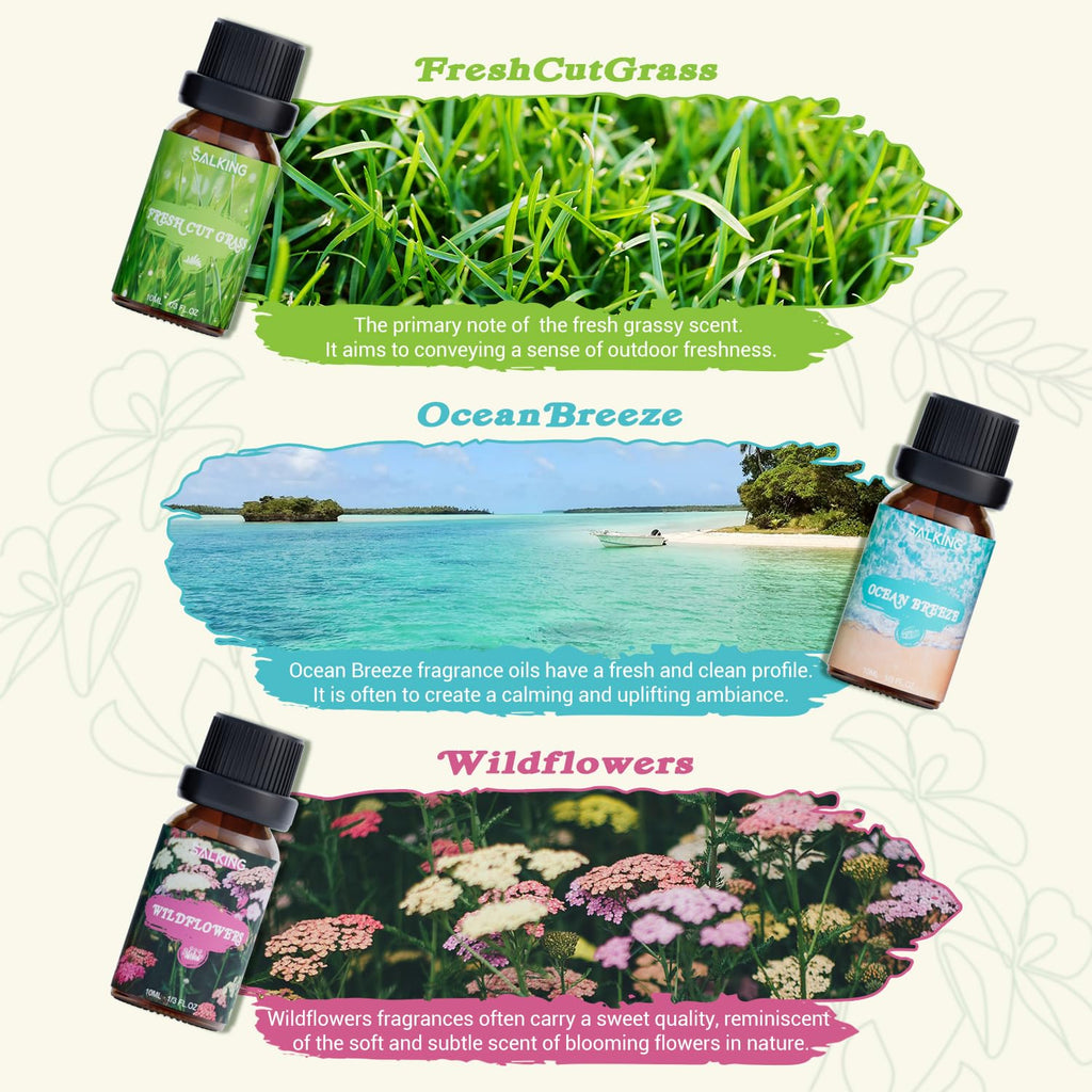 SALKING Nature Fragrance Oils – Premium Essential Oils Gift Set for Diffusers