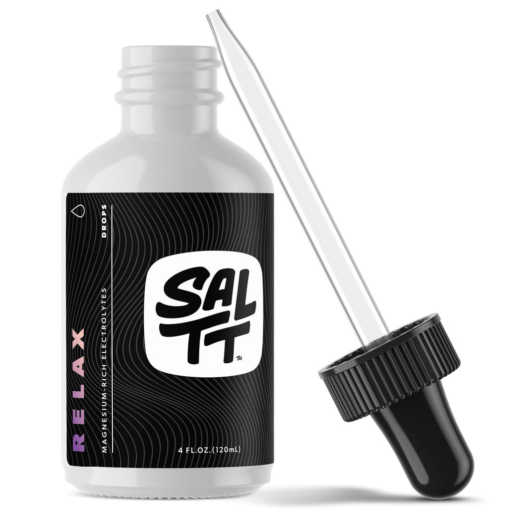SALTT Relax Magnesium Drops - Ionic Magnesium Chloride + Electrolytes - 120ml
