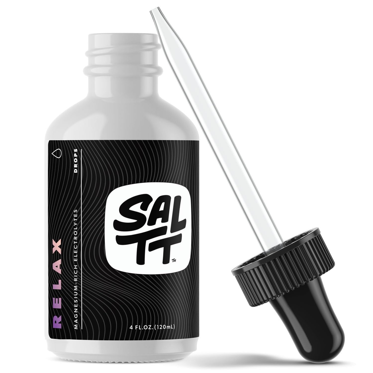 SALTT Relax Magnesium Drops - Ionic Magnesium Chloride + Electrolytes - 120ml