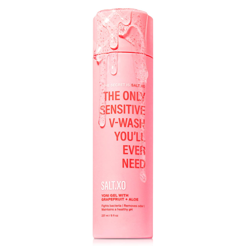 SALT.XO Grapefruit Sensitive Yoni Gel Wash – pH-Balanced, Cruelty-Free Intimate Care (8 oz)