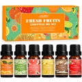 SALUBRITO Fresh Fruit Fragrance Oils Set – 6x10ml for Diffuser, Candle & Soap