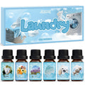 SALUBRITO Laundry Fragrance Oils – Clean Essential Oil Set for Home & Diffuser