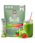 Salud 2-in-1 Greens Powder + Superfood Drink Mix – Strawberry Lime, 15 Servings (Vegan)