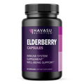 Sambucus Black Elderberry Capsules - Immune Support (400mg) - 60 Count - Vegetarian-Friendly, Non-GMO, Unflavored