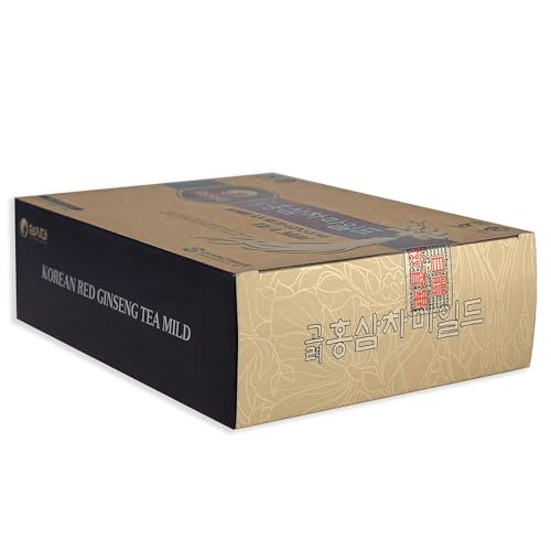 SAMSIDAE Korean Panax Red Ginseng Instant Tea – 50 Sachets | Boost Circulation, Memory & Energy