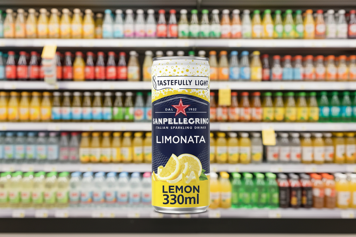 24 x Sanpellegrino Sparkling Lemon Beverage 24X330Ml