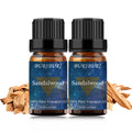 Sandalwood Essential Oil 2-Pack - 10ml Pure, for Massage & Diffusers