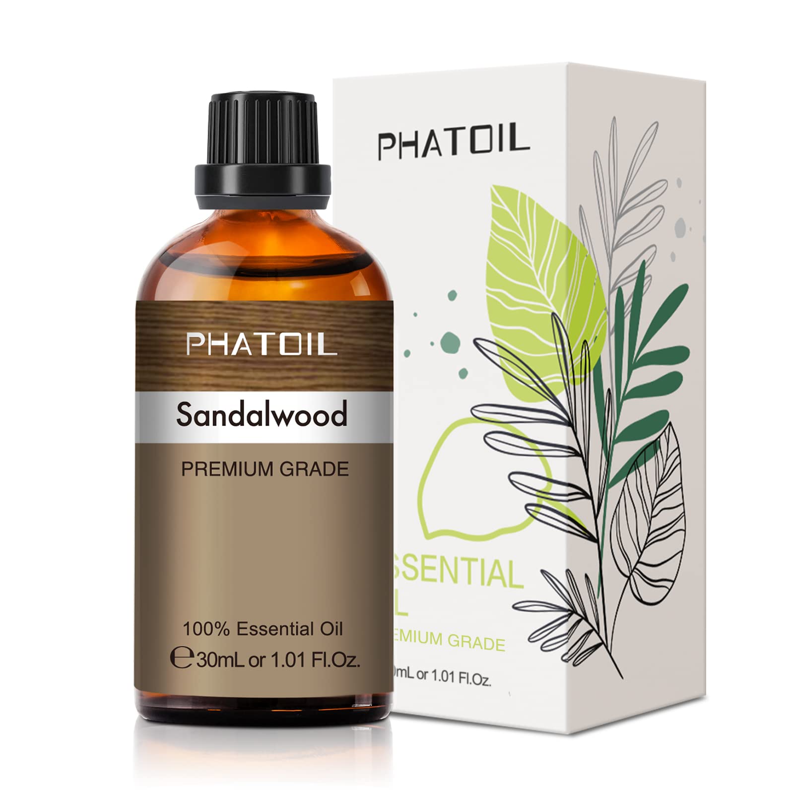Sandalwood Essential Oil 30ml | PHATOIL Pure for Aromatherapy