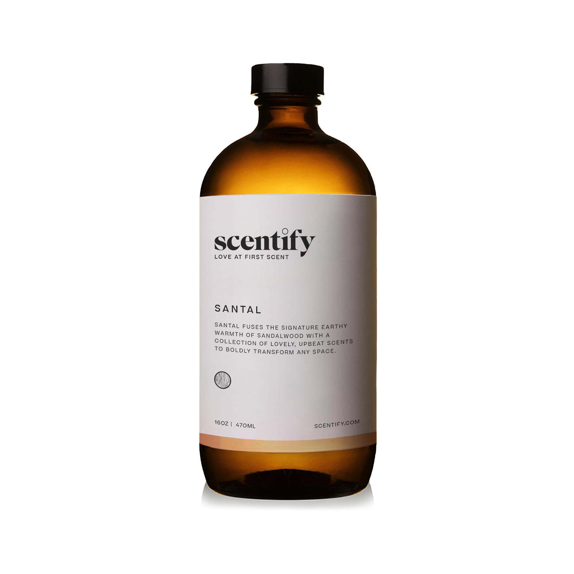 Scentify Santal Aroma Oil Refill for Diffusers – Iris, Amber, Sandalwood & Cedar | 470ml (16 oz)