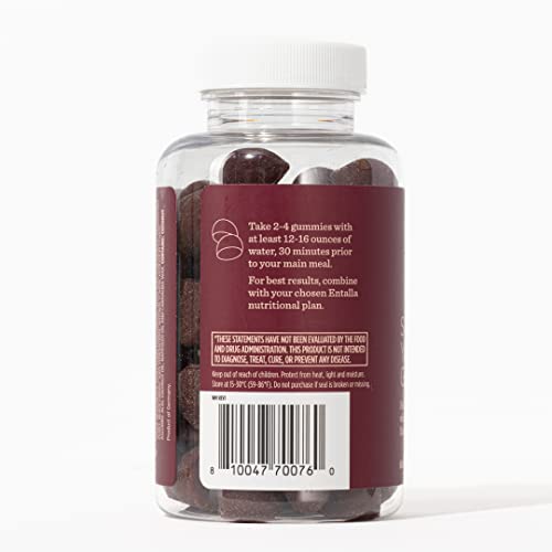 Santo Remedio Entalla Skinny Yummy Gummy – 60 Fiber & Prebiotic Gummies, Strawberry, 30 Servings