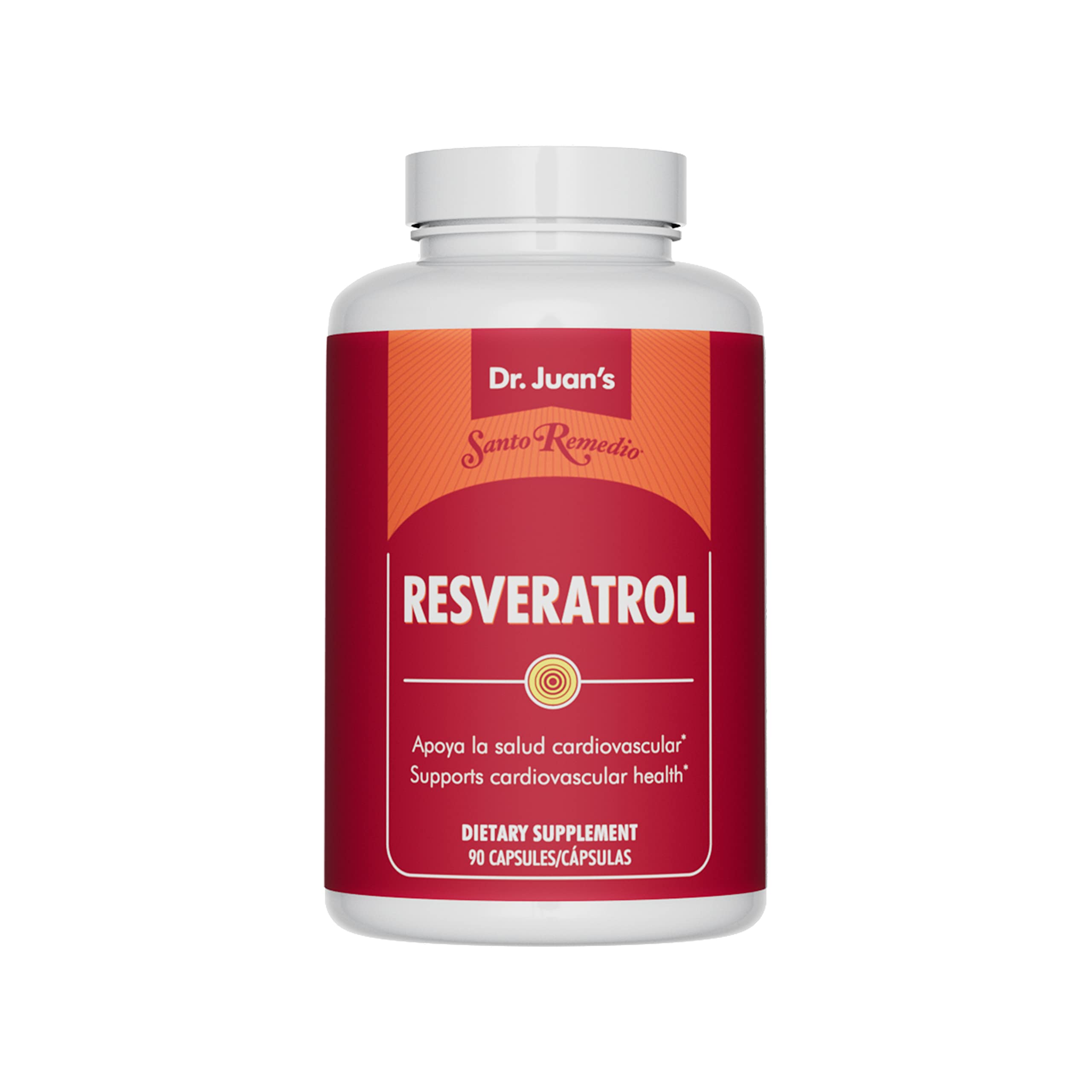 Santo Remedio Resveratrol 200 mg – Cardiovascular Support, 90 Capsules