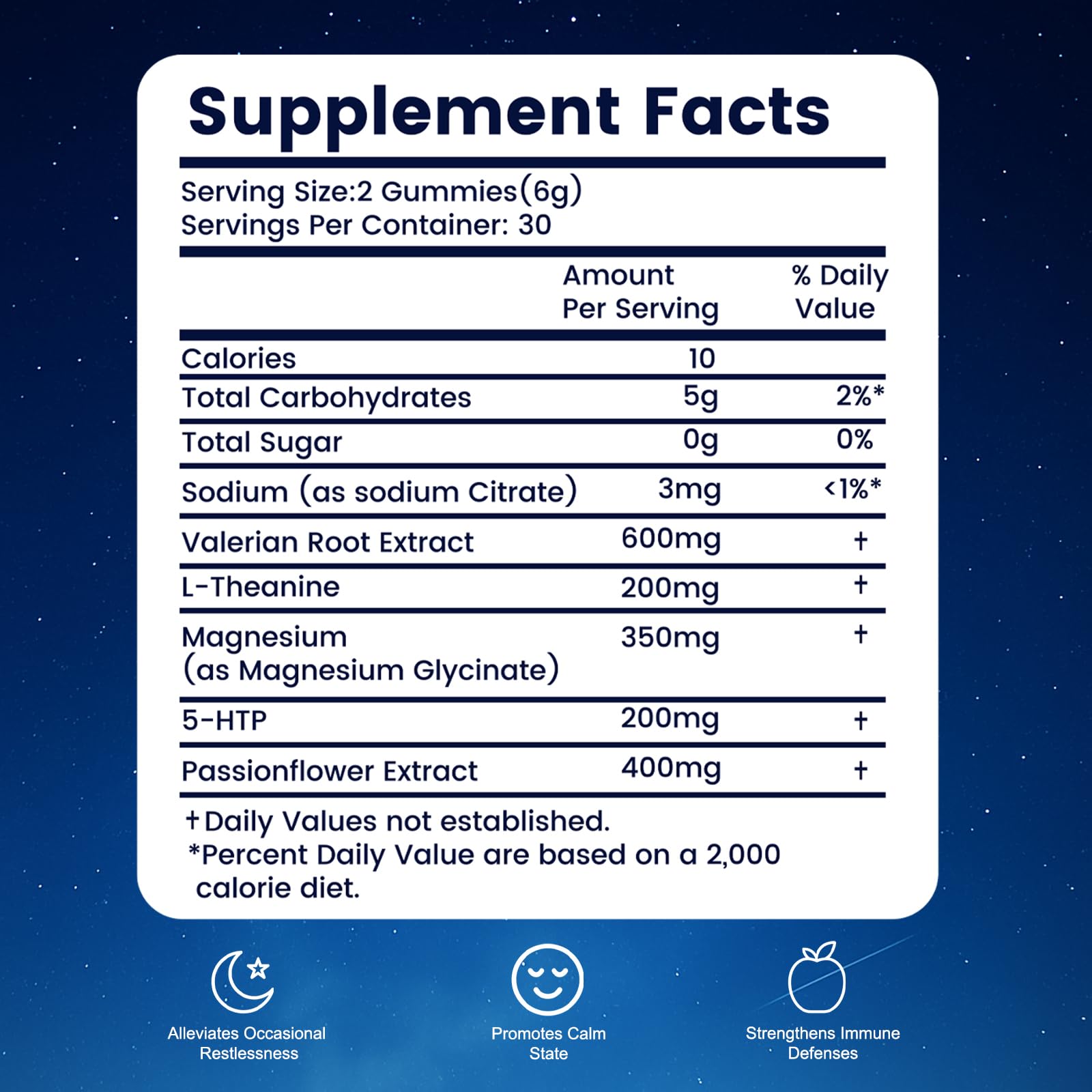 Satnkemi Sleep Gummies for Adults - Melatonin-Free Sleep Aid (Valerian, L-Theanine, Magnesium)