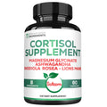 Satoomi 8in1 Cortisol Manager with Magnesium Glycinate, Ashwagandha, Rhodiola Rosea, Lions Mane & More – Cortisol Reducer Supplement Men & Women – 60 Capsules