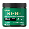 Satoomi 8in1 NMNH - NMN Supplement Alternative - NAD Supplement to Support NAD Levels Added Fisetin, Resveratrol, Quercetin, Turmeric, Berberine, Vitamin D3 & C - 60 Count for 30 Days