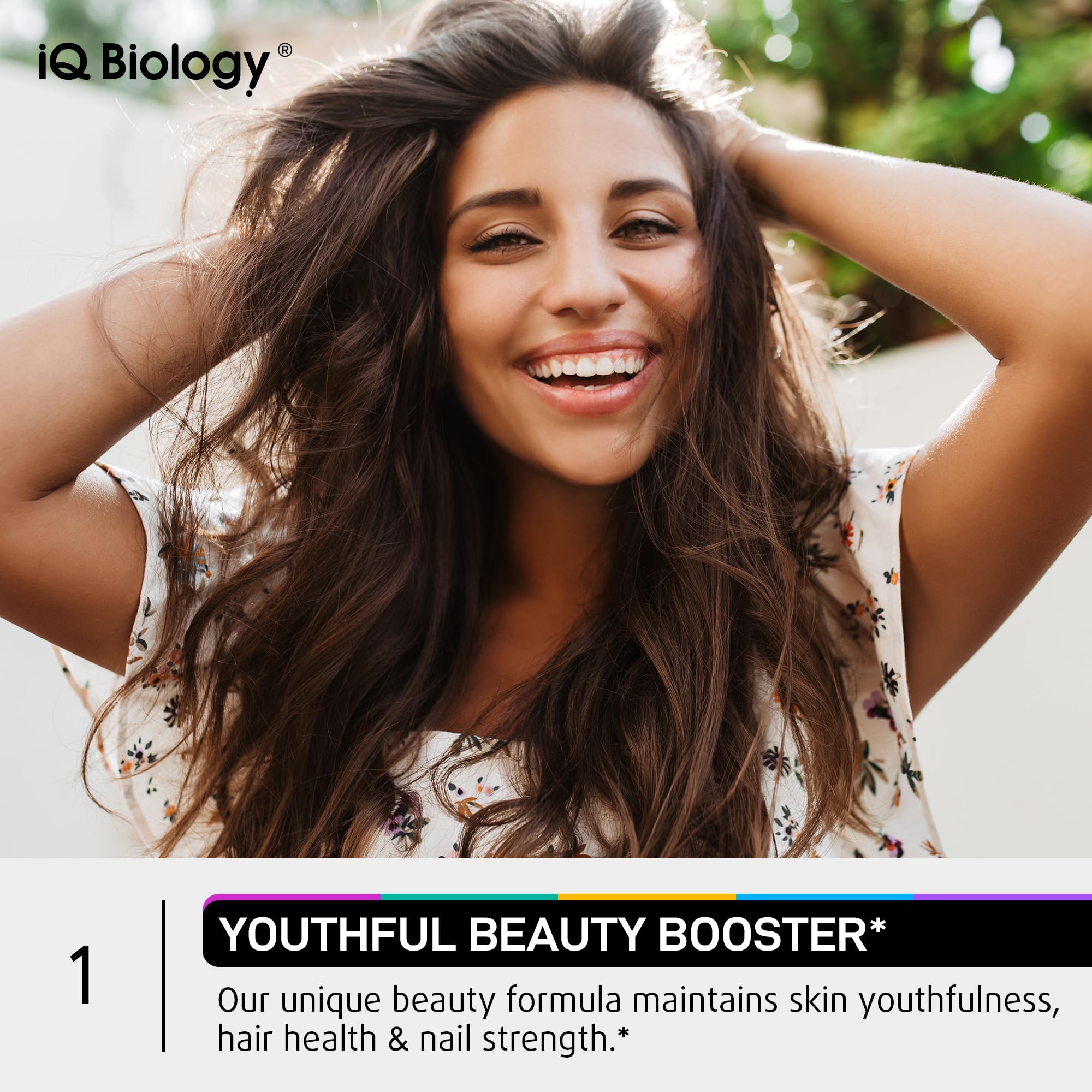 IQ BIOLOGY Biotin Collagen Keratin – Hair Growth Vitamins for Women & Men, 10000mcg Biotin + Hyaluronic Acid