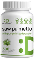 Saw Palmetto + Pumpkin Seed – 300 Capsules | Prostate Health & Hair Support