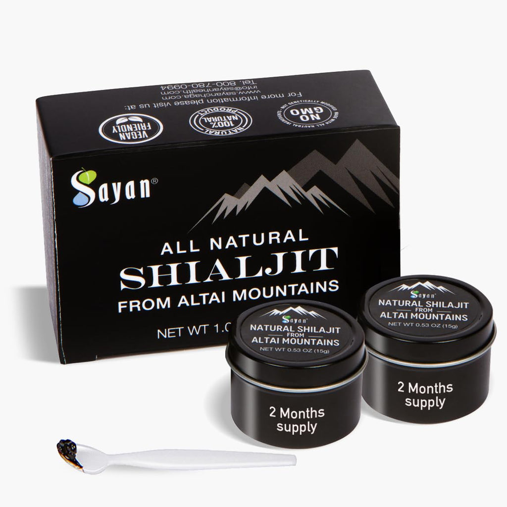 Sayan Pure Altai Shilajit Resin 30g | 4-Month Supply | Organic Fulvic Acid